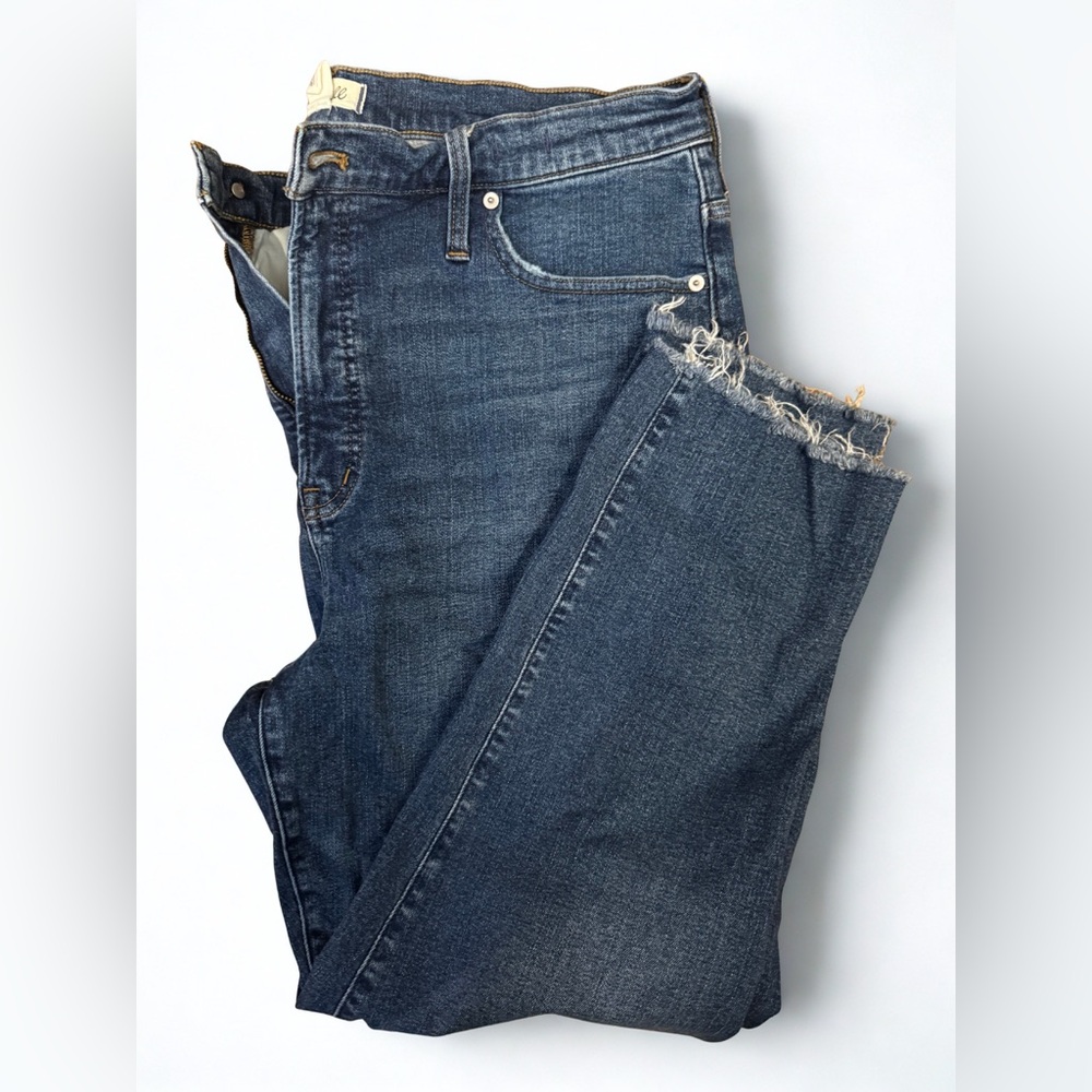 Madewell Women's Perfect Vintage Straight Leg Jeans - Dark Blue